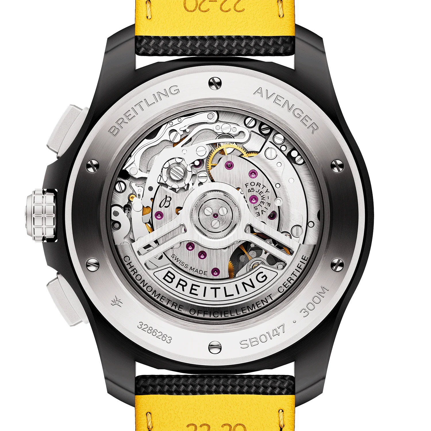 Avenger Night Mission 44mm Men's Black Ceramic Watch - Image 4
