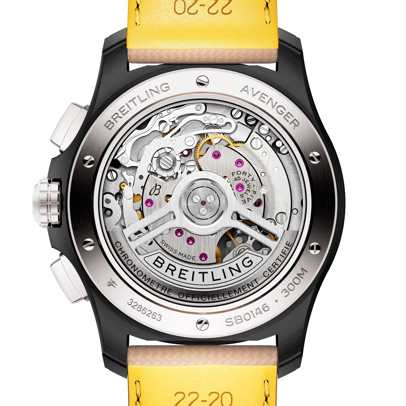 Avenger Night Mission Chronograph 42mm Men's Black Ceramic Watch - Image 4