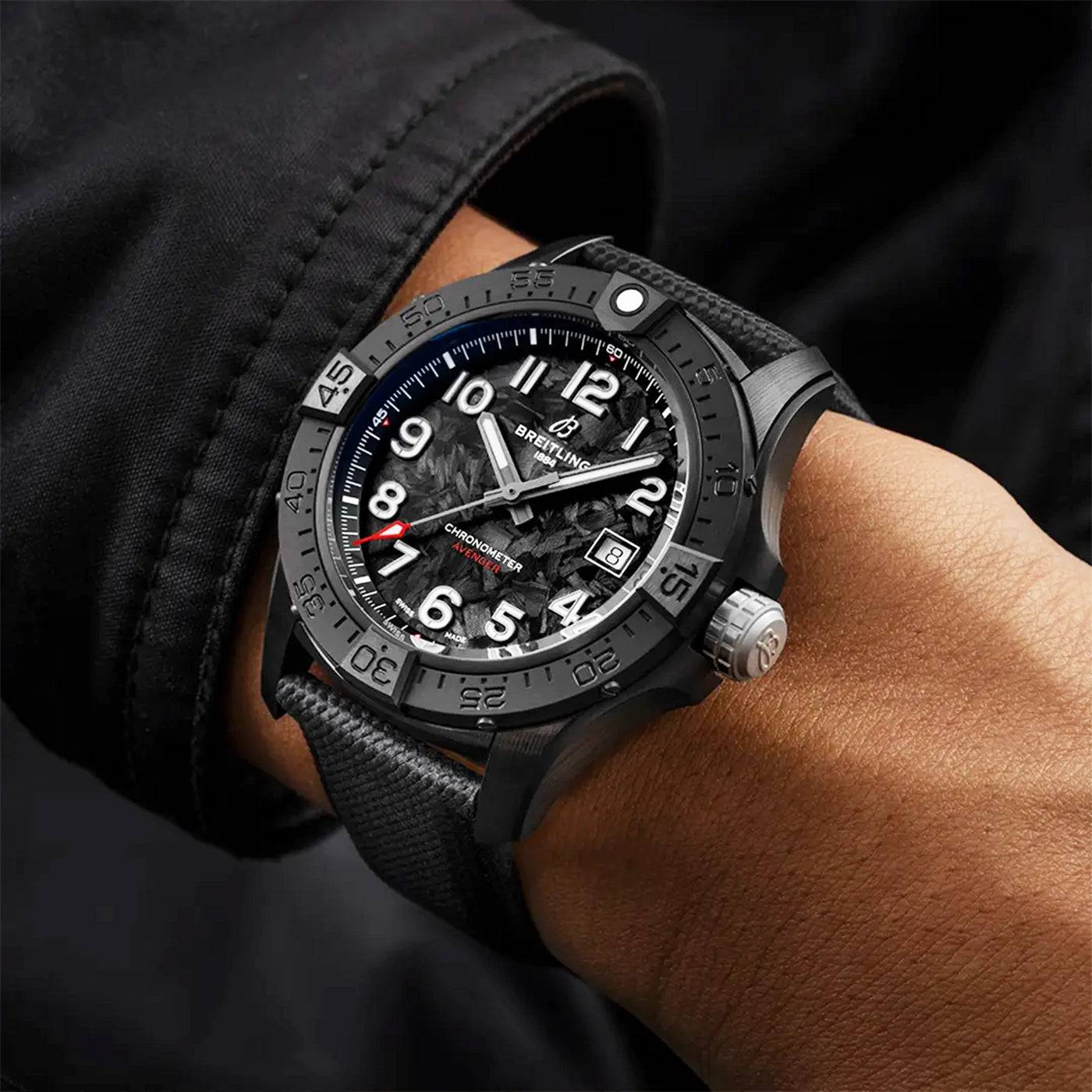 Avenger Night Mission 42mm Men's Black Ceramic Watch - Image 5
