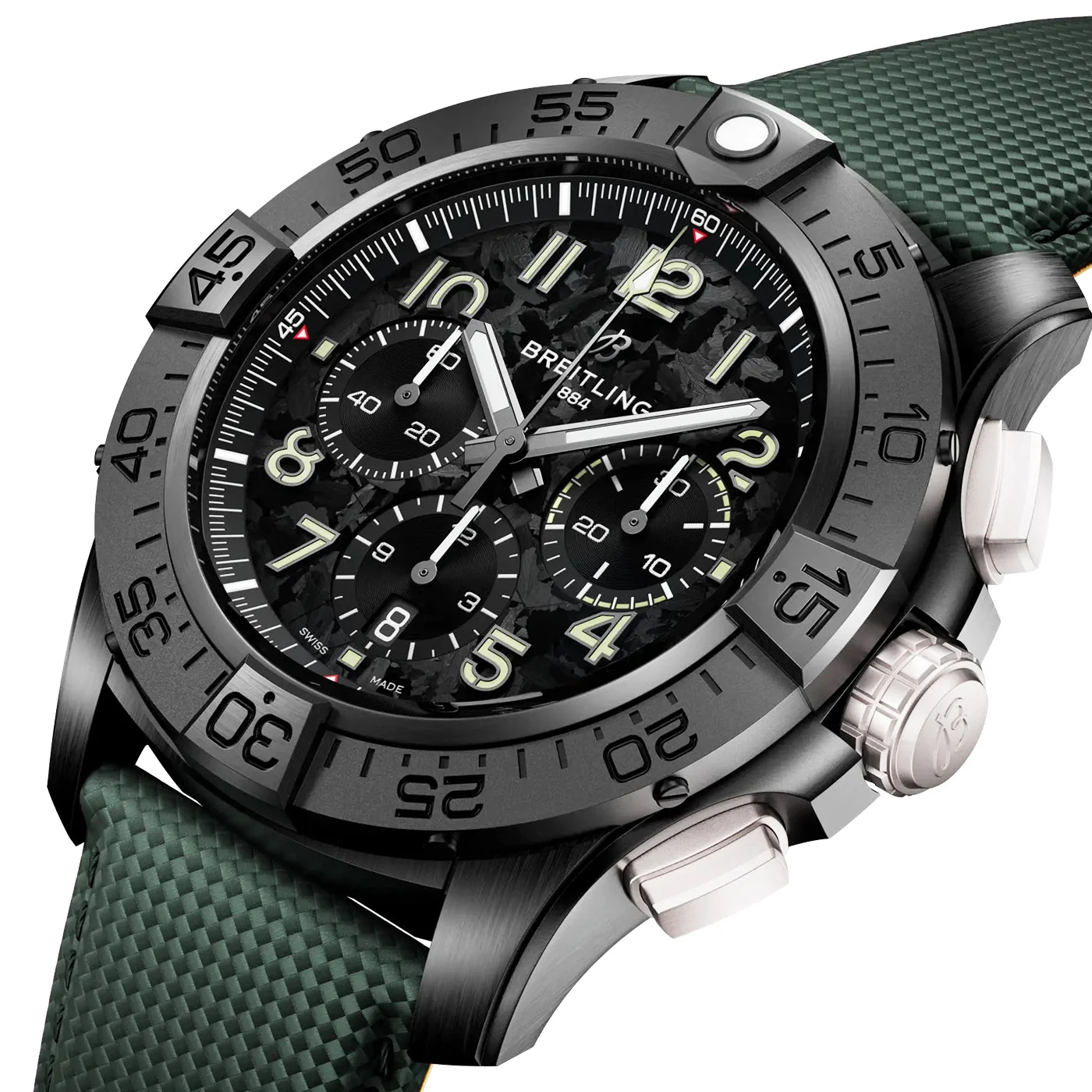 Avenger Night Mission Chronograph 46mm Men's Black Ceramic Watch - Image 2