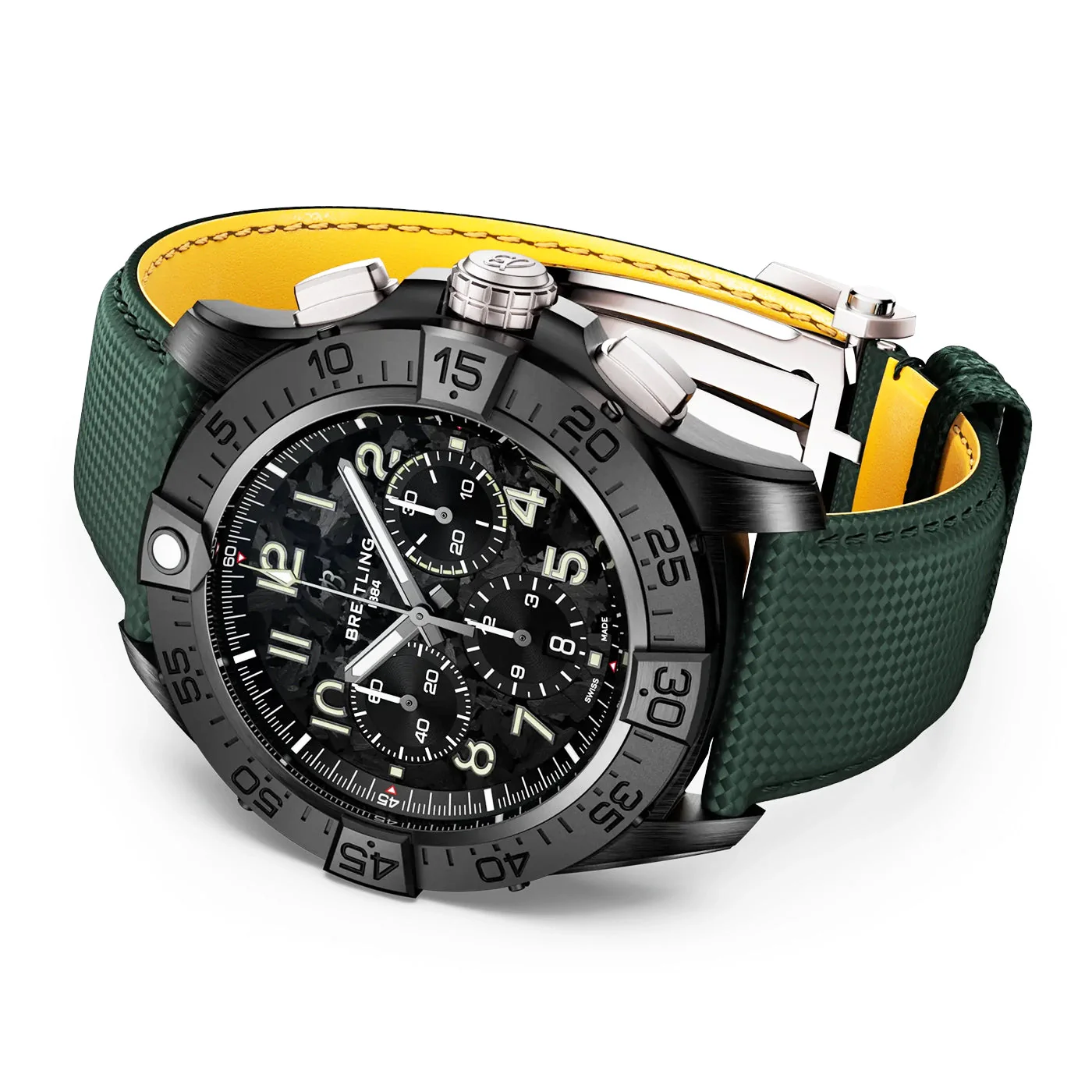 Avenger Night Mission Chronograph 46mm Men's Black Ceramic Watch - Image 3