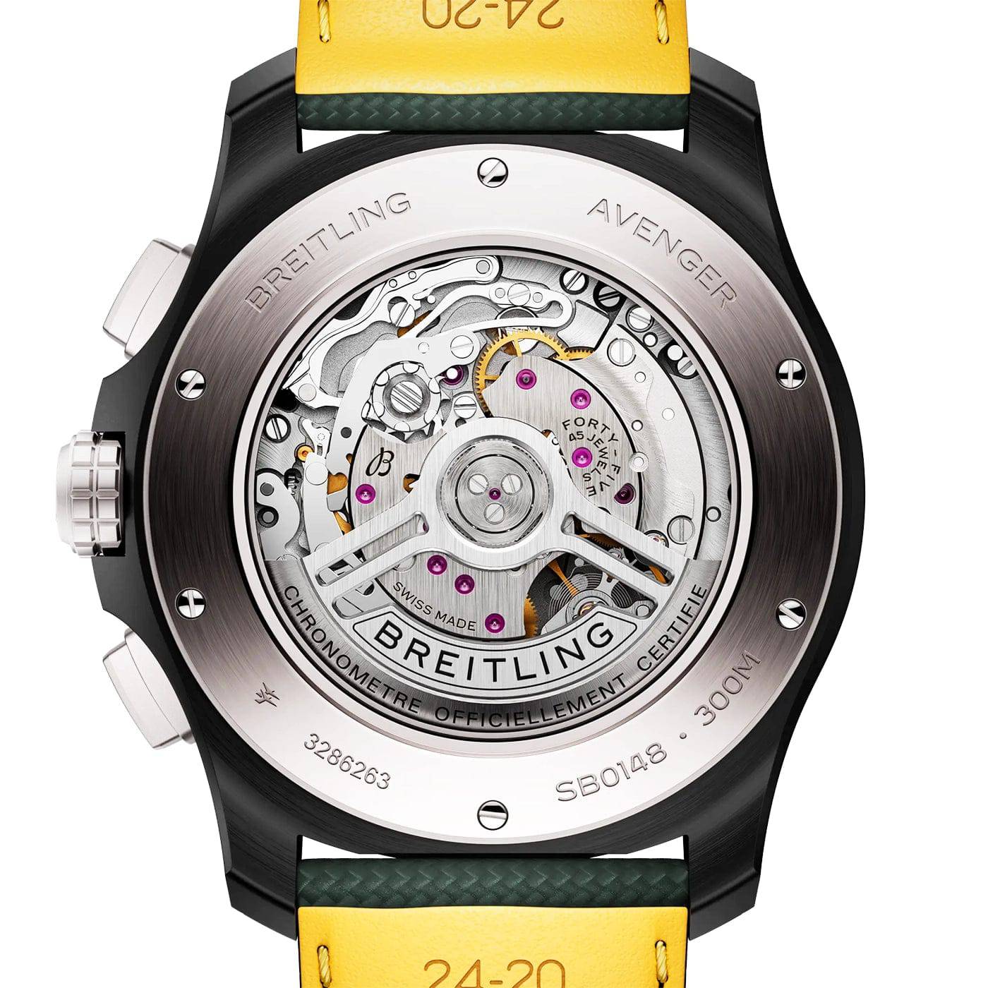 Avenger Night Mission Chronograph 46mm Men's Black Ceramic Watch - Image 4
