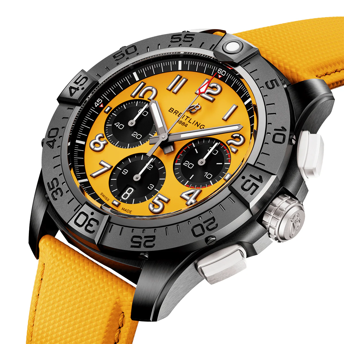 Avenger Night Mission 44mm Black Ceramic & Yellow Dial Watch - Image 2