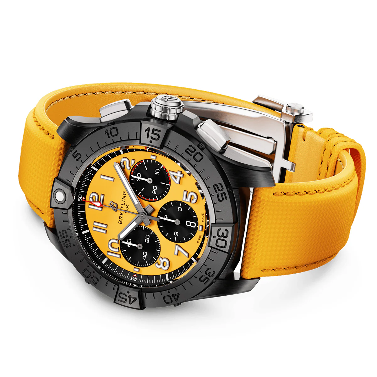 Avenger Night Mission 44mm Black Ceramic & Yellow Dial Watch - Image 3