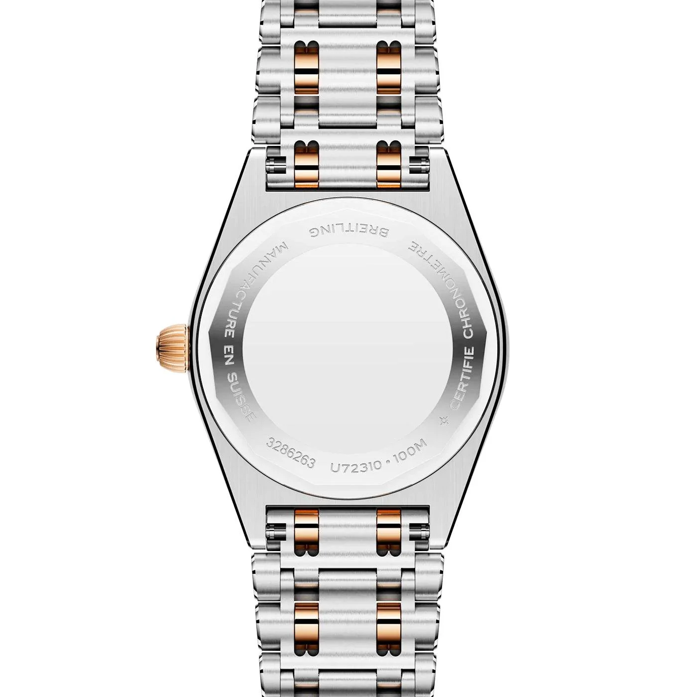 Chronomat 28mm Two-Tone Mother of Pearl Diamond Set Watch - Image 6
