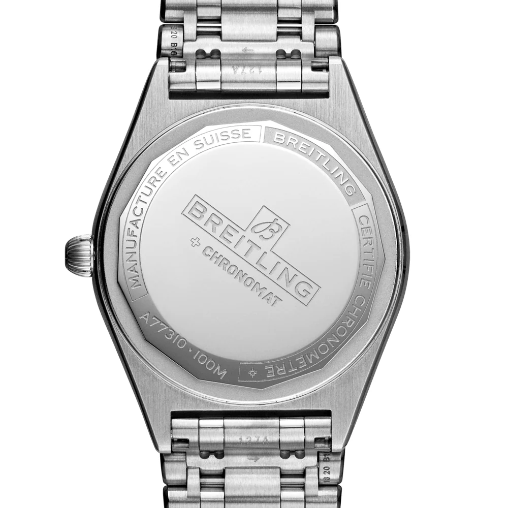 Chronomat 32mm Silver Dial Diamond Set Ladies Bracelet Watch - Image 5