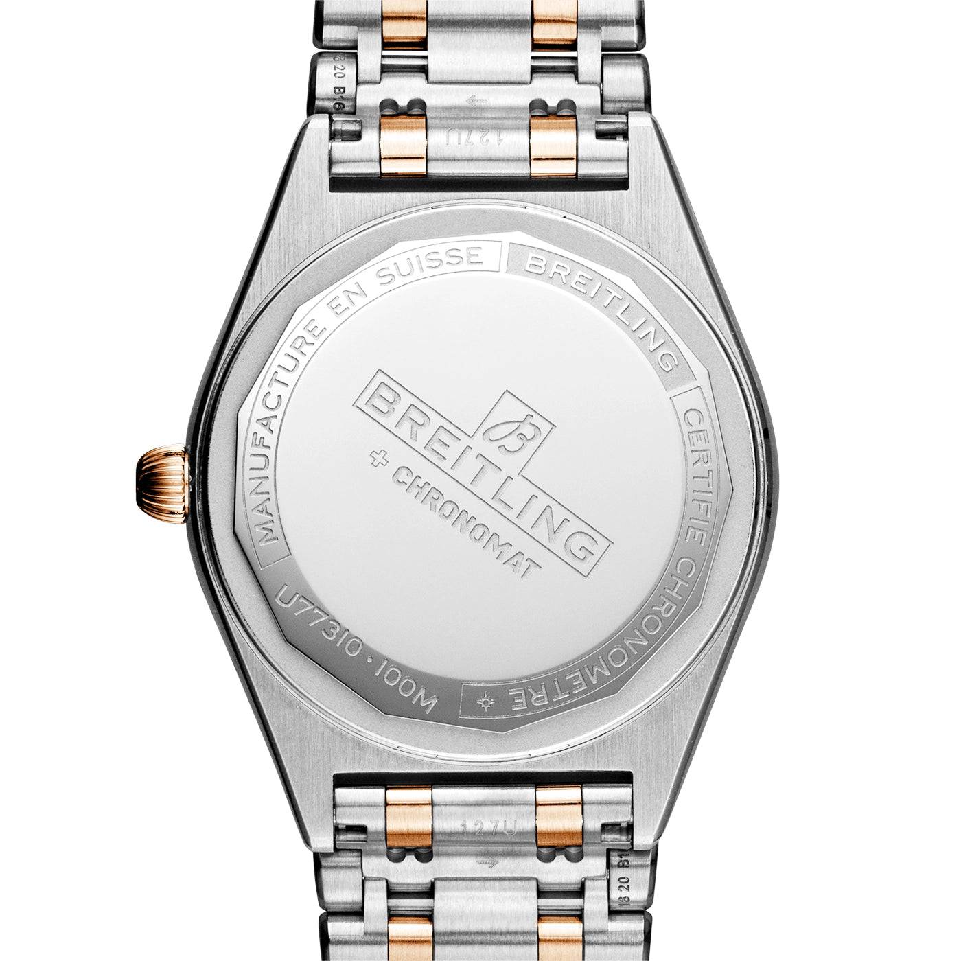 Chronomat 32mm Two-Tone Mother of Pearl Diamond Set Bracelet Watch - Image 4