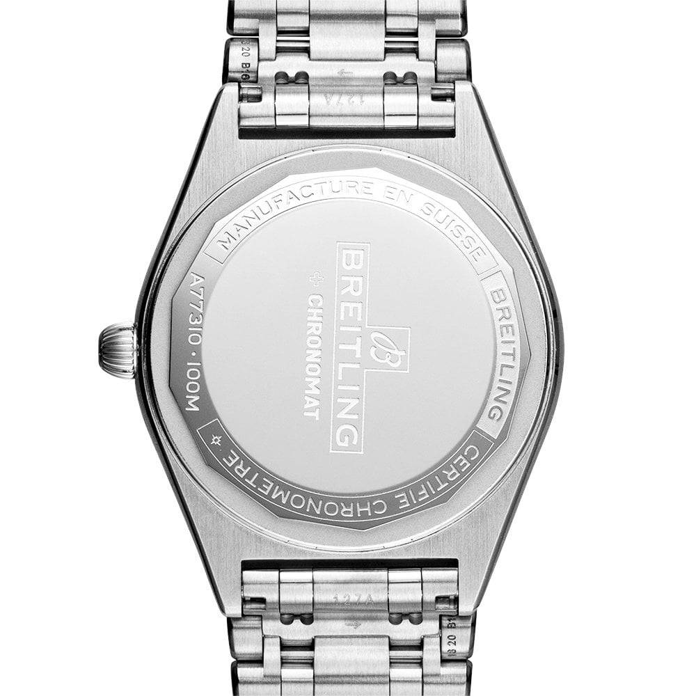 Chronomat 32mm Mint Green Diamond Dial Ladies Bracelet Watch - Image 3