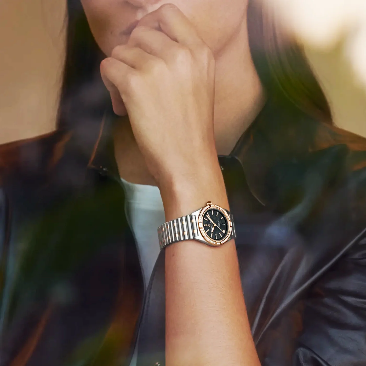 Chronomat 32mm Black Mother of Pearl Diamond Set UK Limited Edition Watch - Image 5