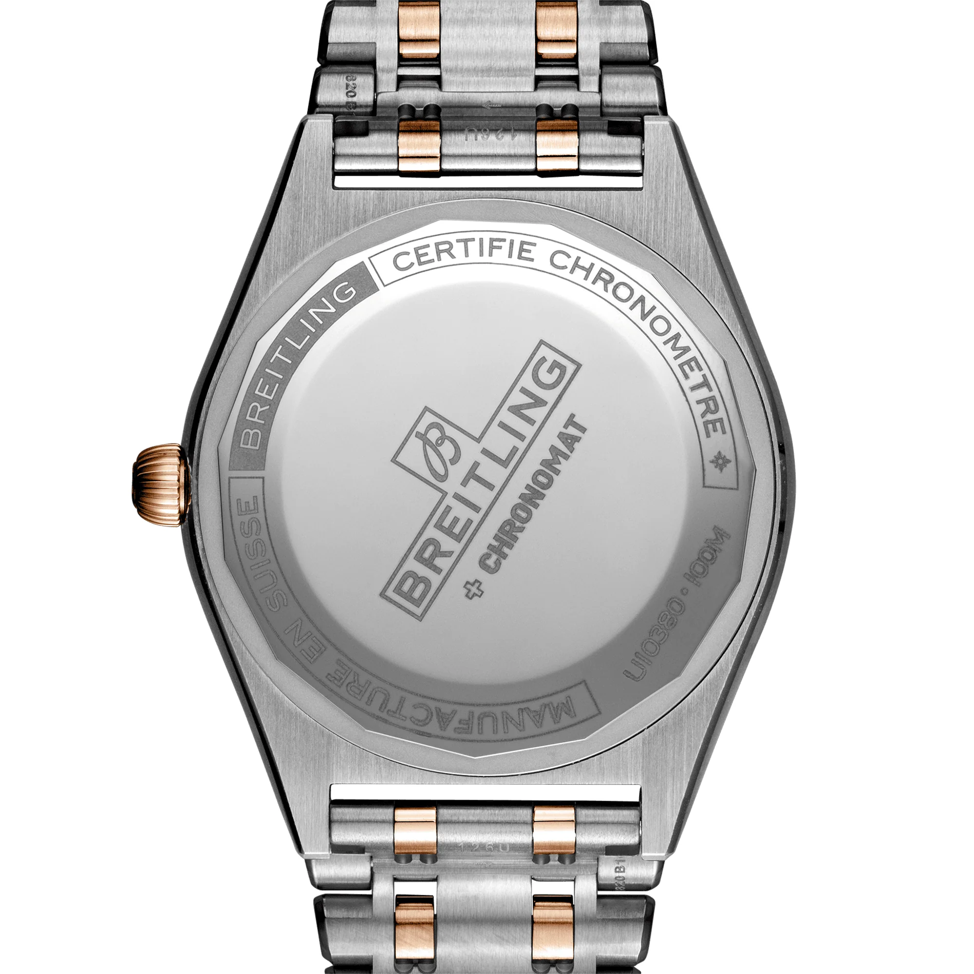 Chronomat 36mm Two-Tone Mother of Pearl Dial Diamond Set Watch - Image 5