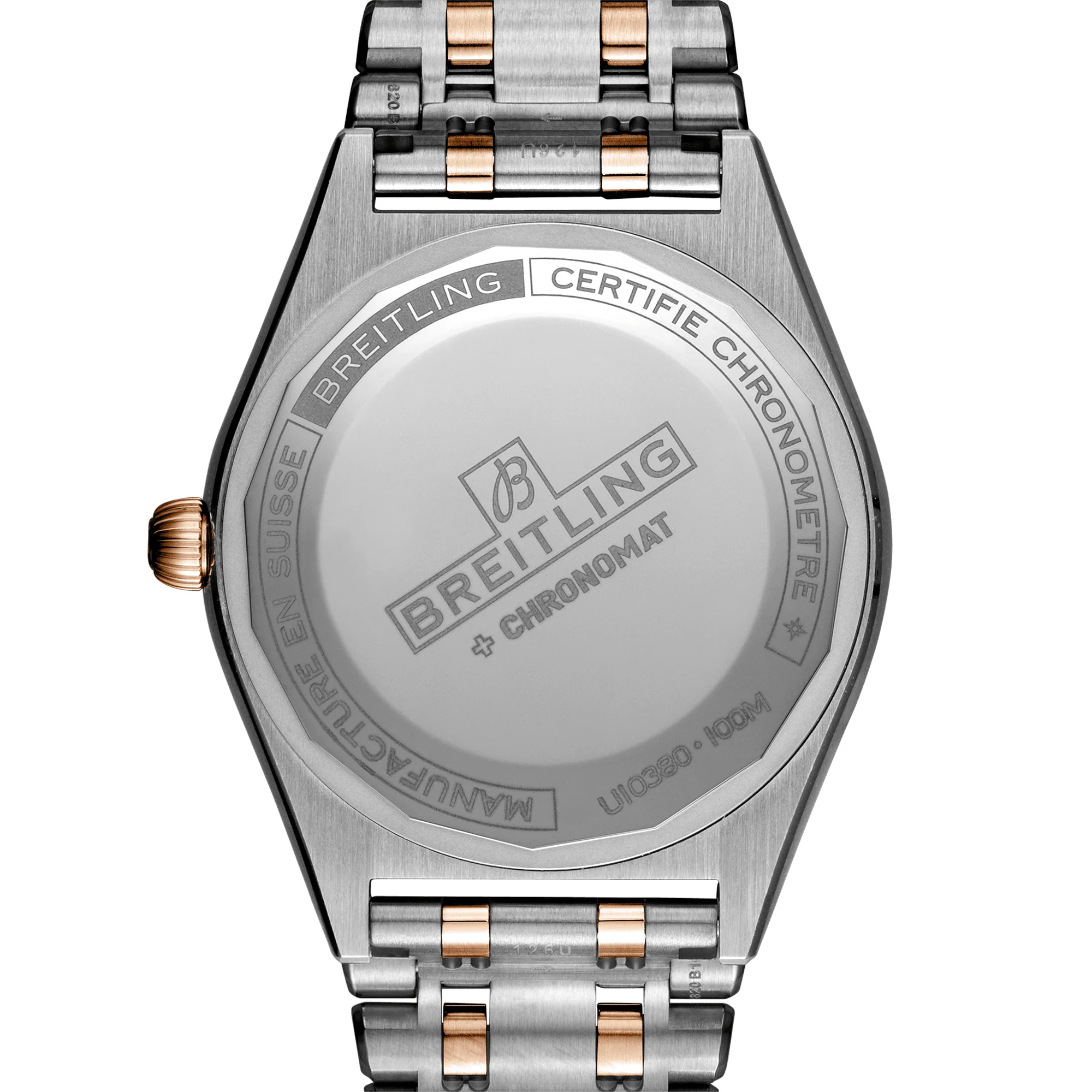 Chronomat 36mm Two-Tone Gold Diamond Dial & Bezel Bracelet Watch - Image 4