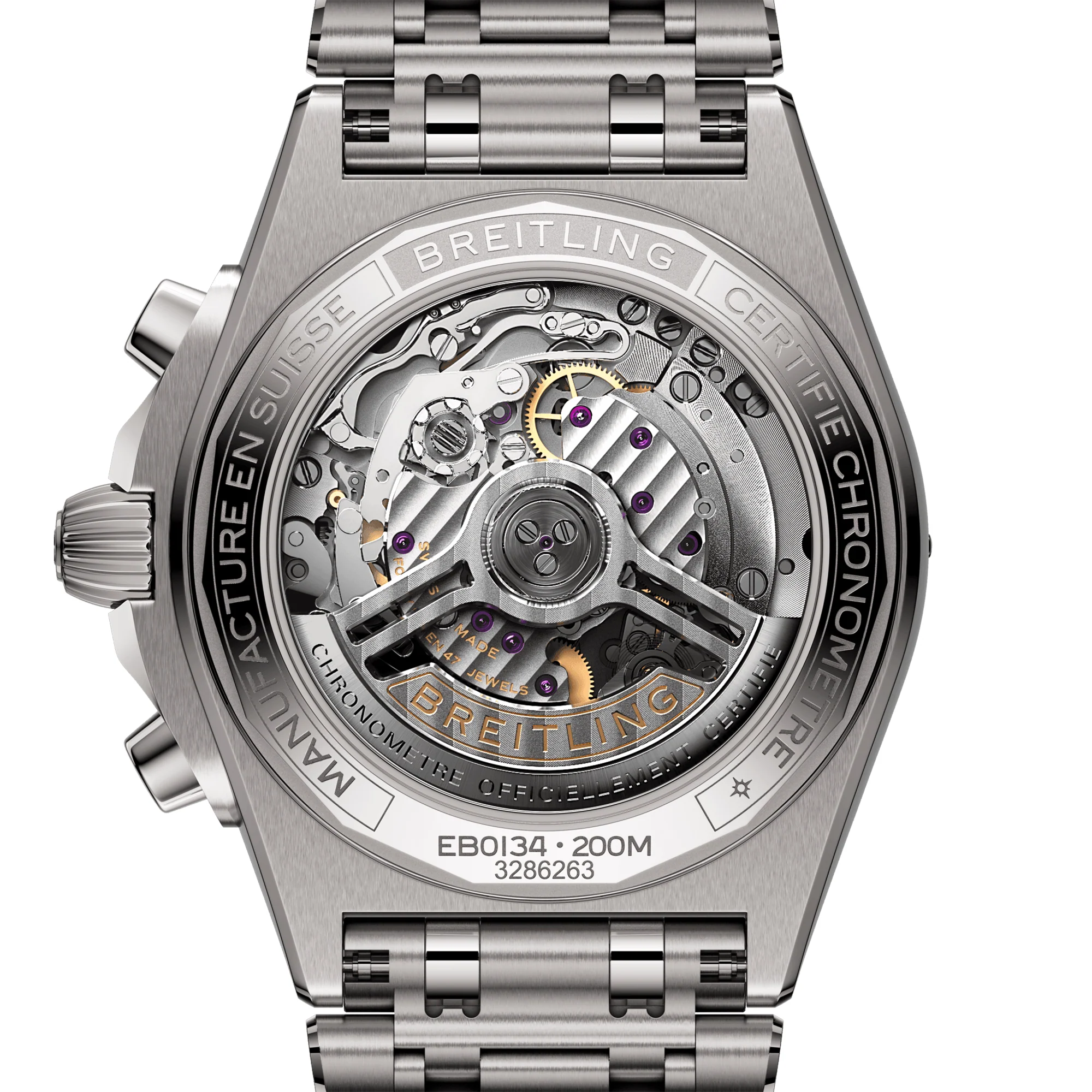 Chronomat 42mm Titanium Anthracite/Black Dial Bracelet Watch - Image 4