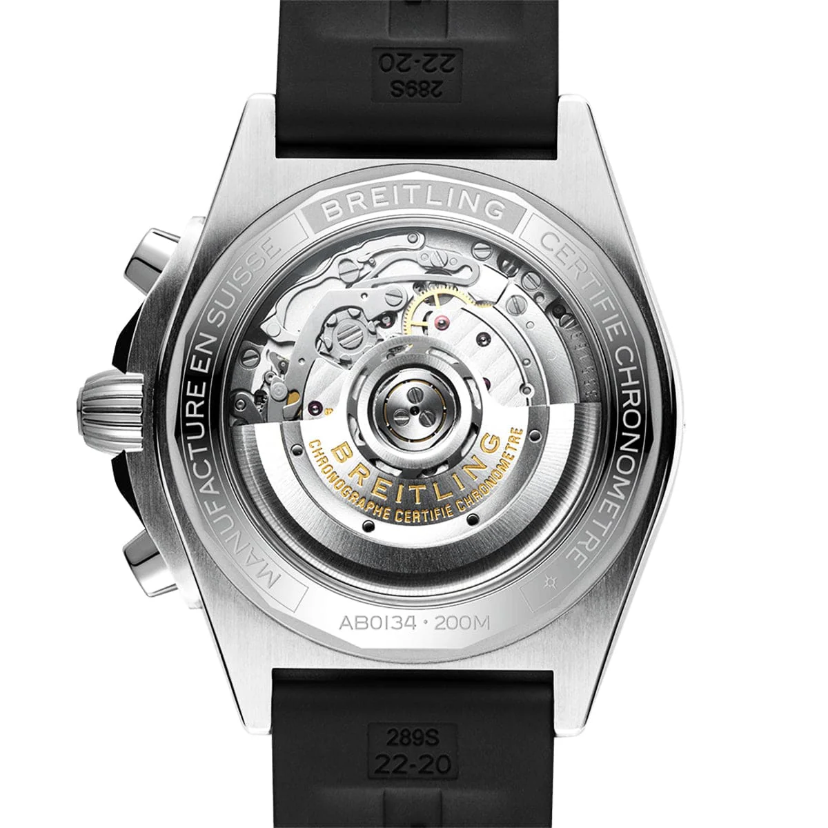 Chronomat B01 42mm Black/Silver Dial Diamond Set Watch - Image 4