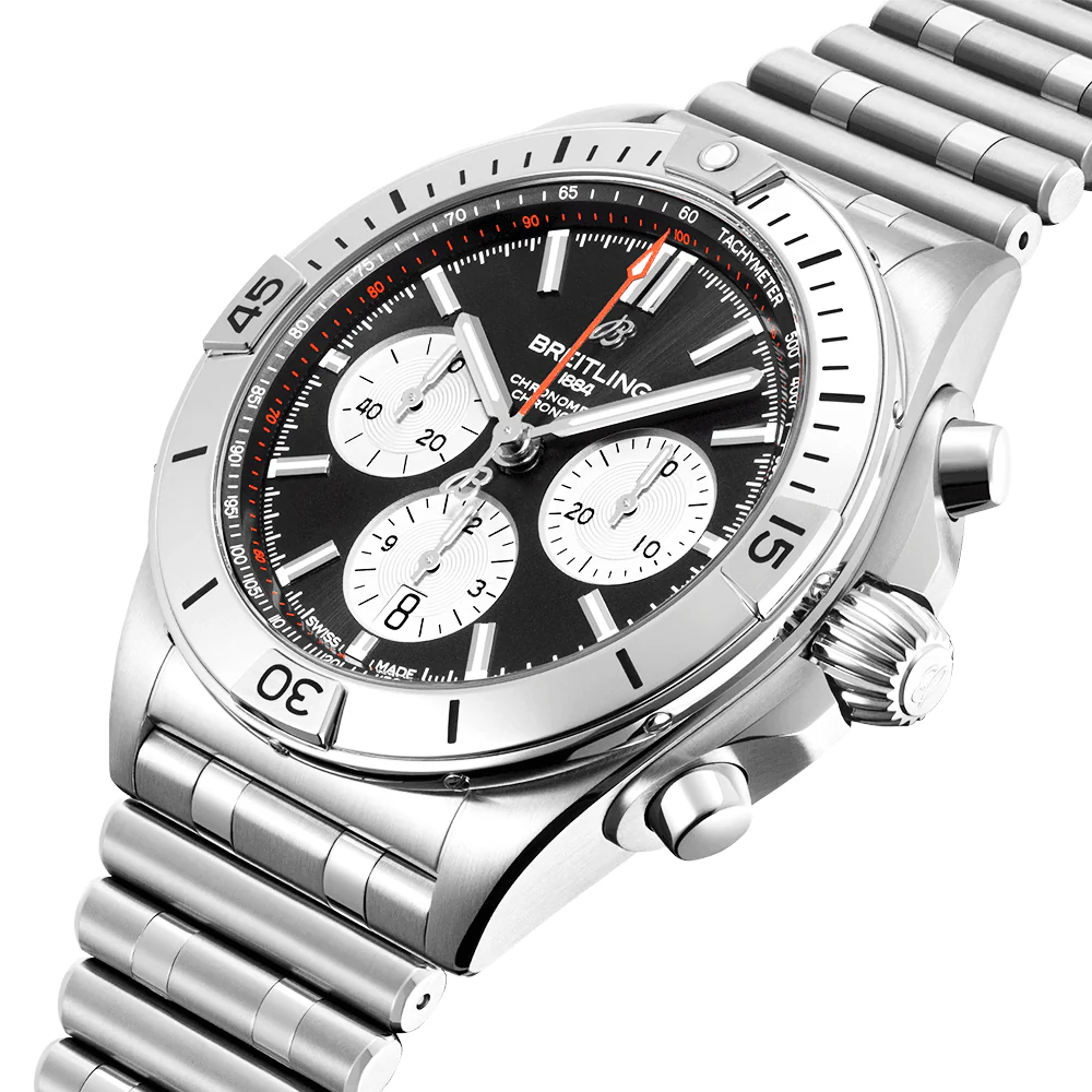 Chronomat B01 42mm Black/Silver Dial Men's Automatic Chronograph Watch - Image 2