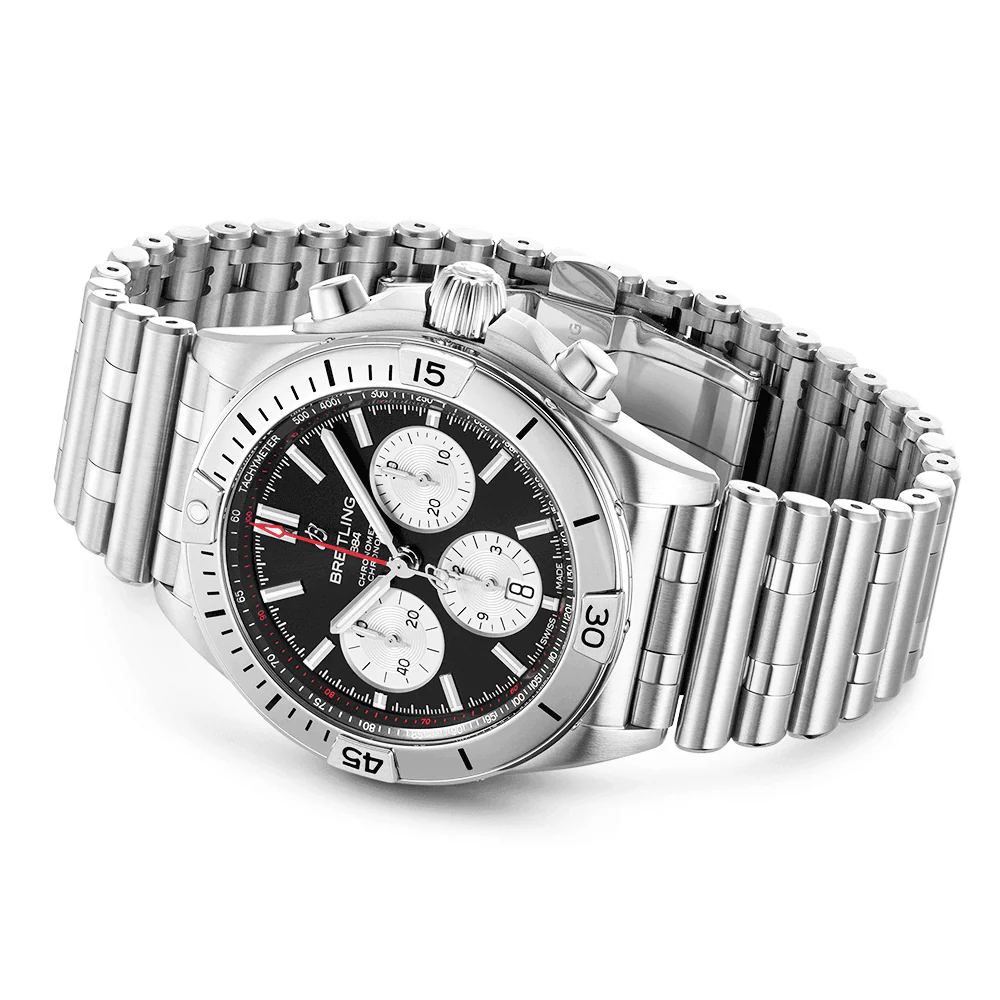 Chronomat B01 42mm Black/Silver Dial Men's Automatic Chronograph Watch - Image 3
