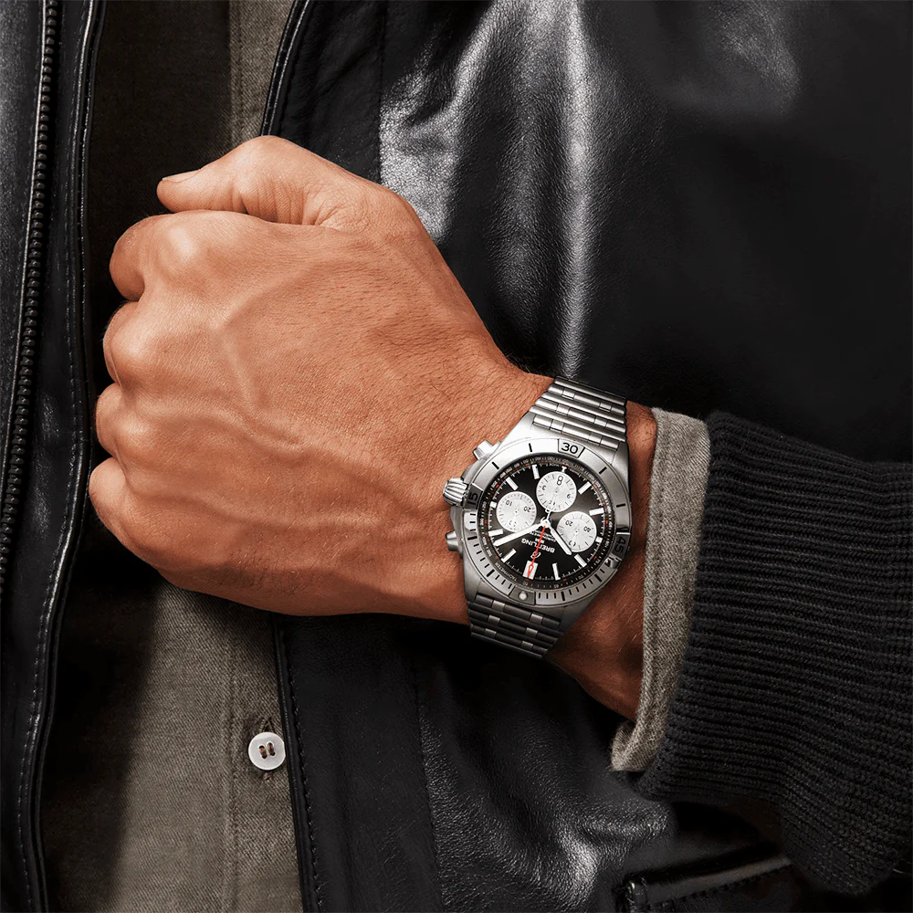 Chronomat B01 42mm Black/Silver Dial Men's Automatic Chronograph Watch - Image 5