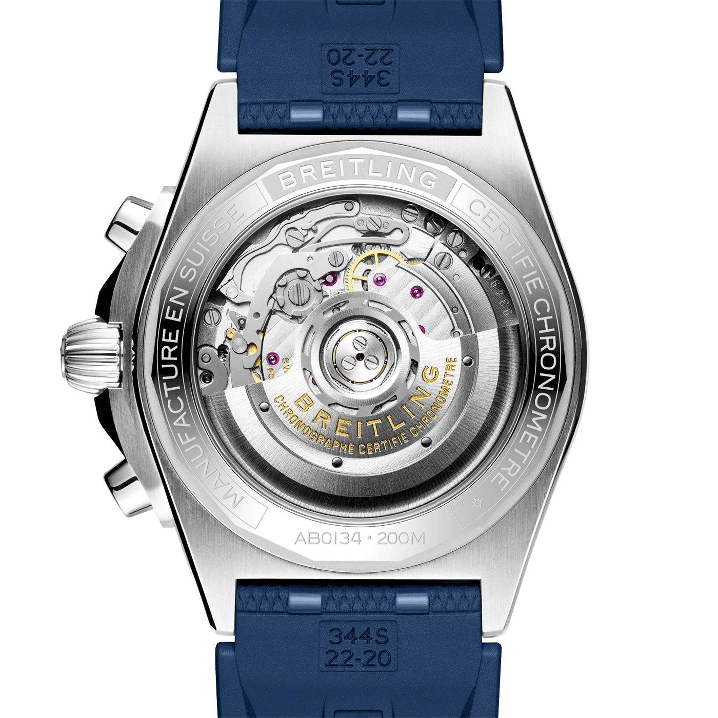 Chronomat B01 42mm Blue Dial Chronograph Rubber Strap Watch - Image 4