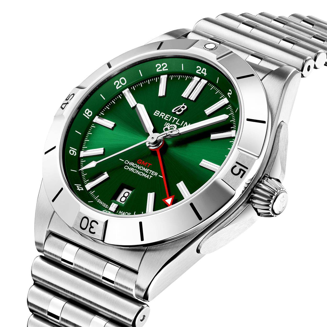Chronomat GMT 40mm Green Dial Men's Automatic Bracelet Watch - Image 2