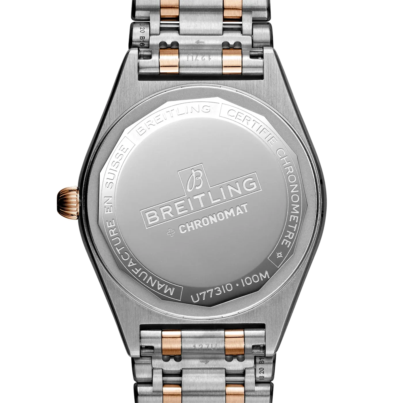 Chronomat 32mm Two-Tone Mother of Pearl Diamond Dial Bracelet Watch - Image 4