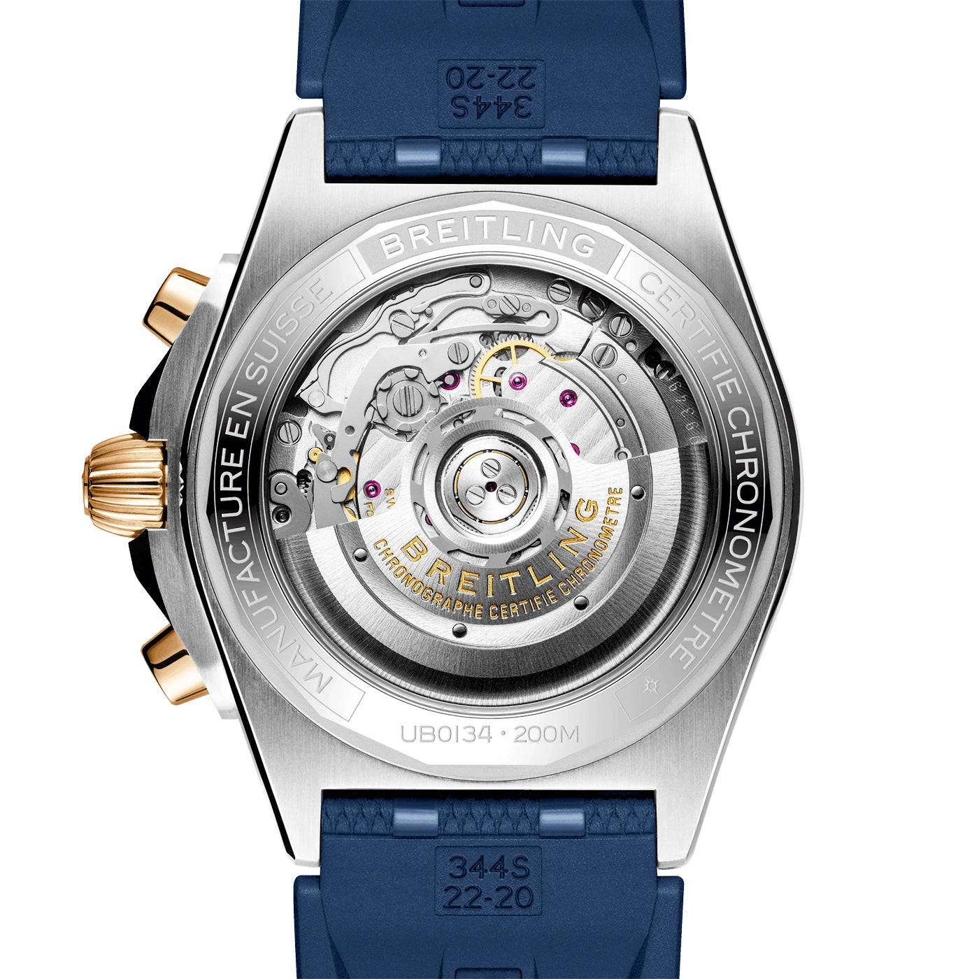 Chronomat 42mm Two-Tone Blue Dial Men's Automatic Strap Watch - Image 4