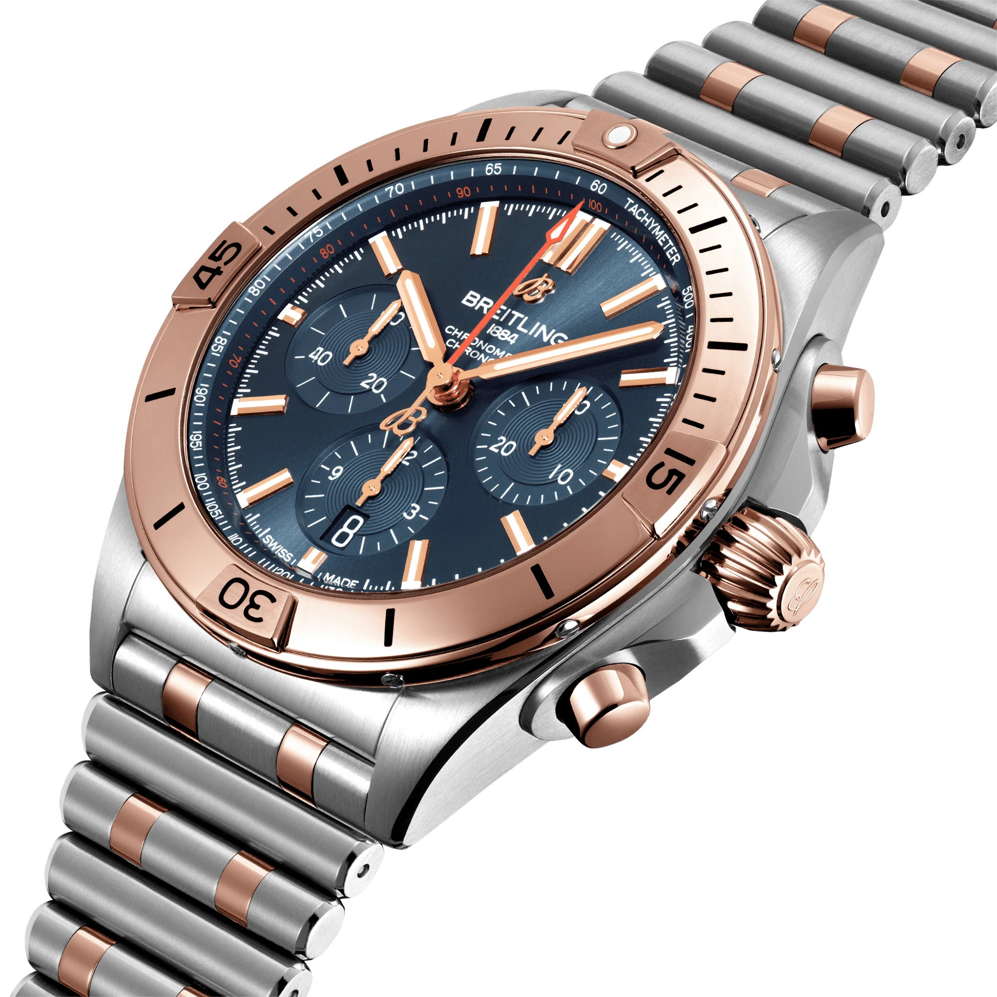 Chronomat 42mm Two-Tone Blue Dial Men's Automatic Bracelet Watch - Image 2