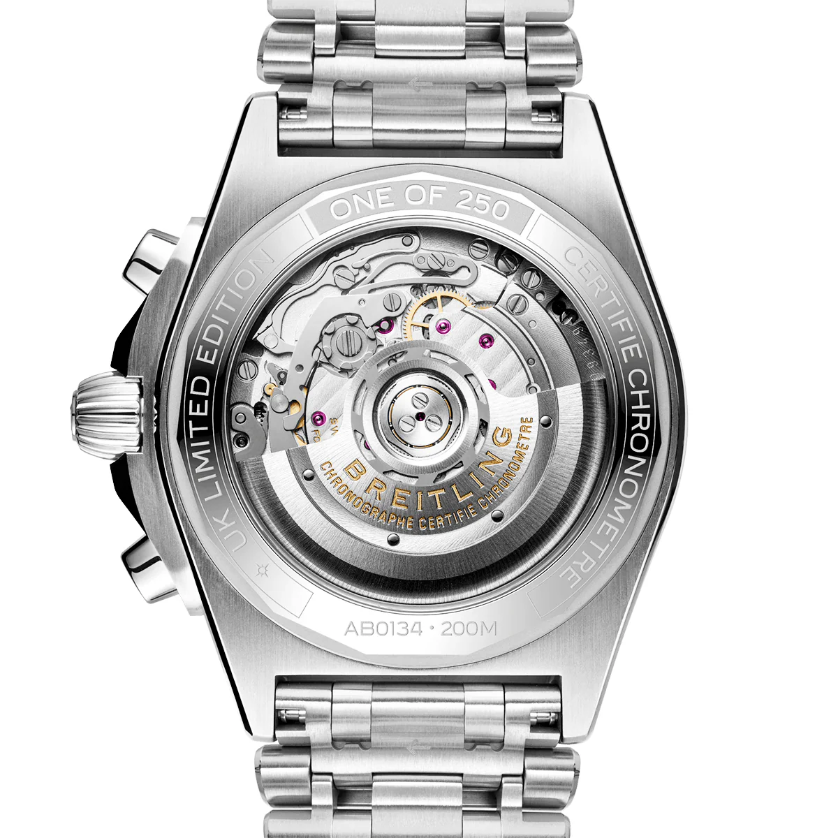 Chronomat UK Edition 42mm Black/Grey Automatic Bracelet Watch - Image 5