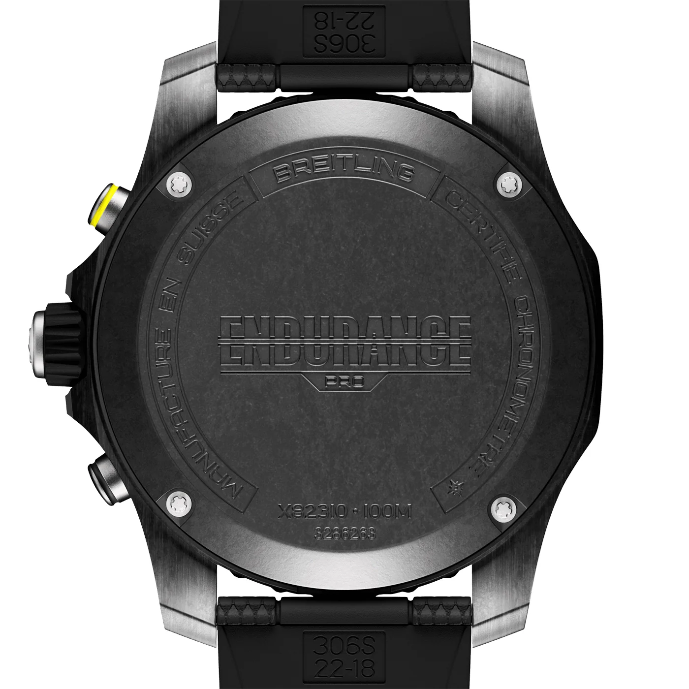 Endurance Pro 44mm Breitlight Black Dial Rubber Strap Watch - Image 4