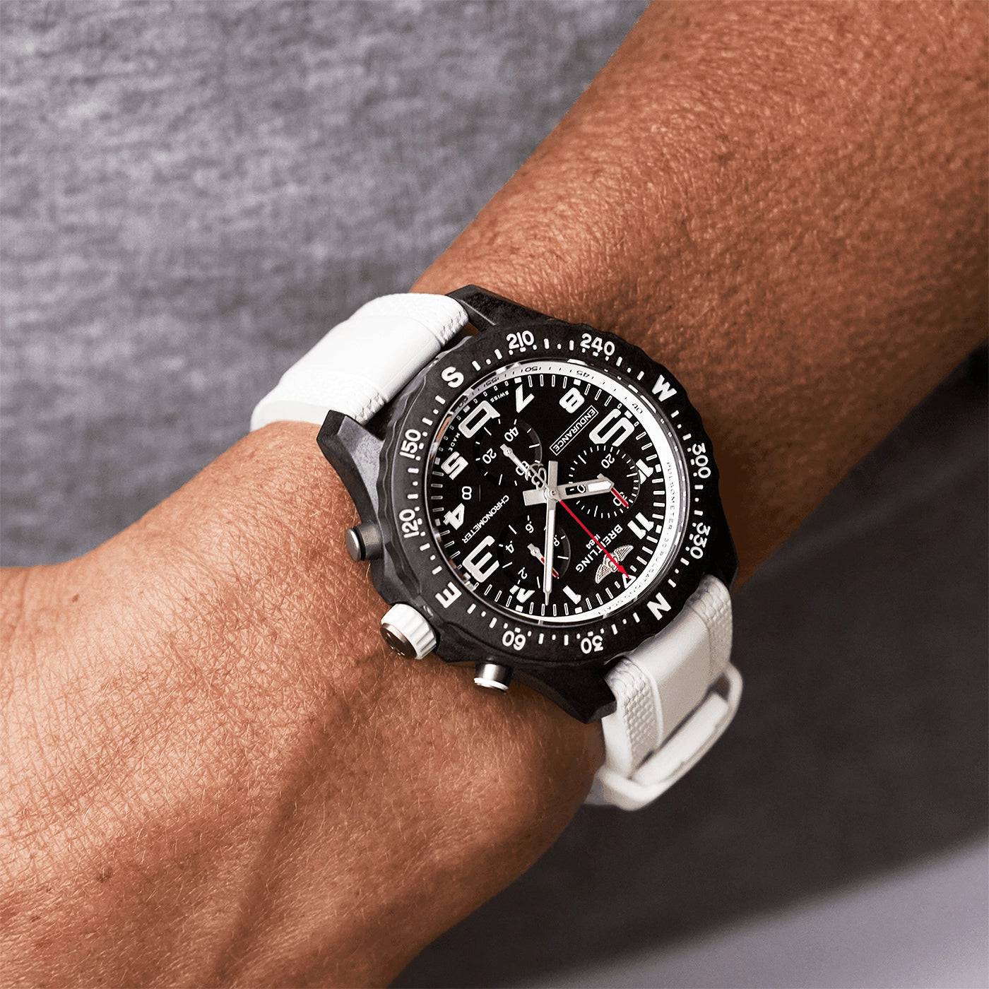 Endurance Pro 38mm Breitlight Black/White Rubber Strap Watch - Image 5