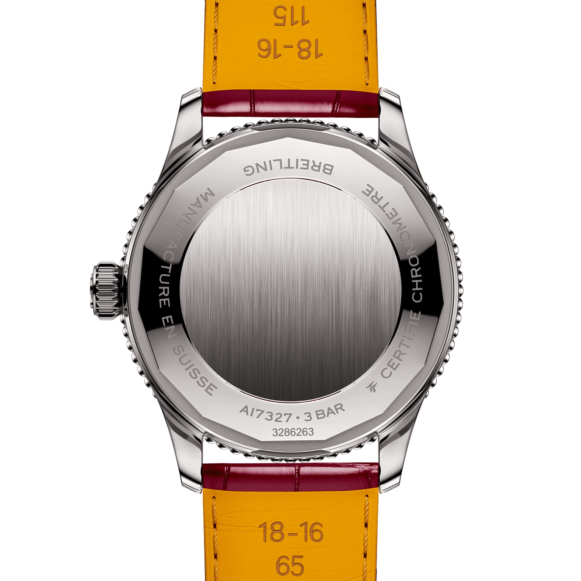 Navitimer 36mm Silver/Rose Dial Ladies Strap Watch - Image 4