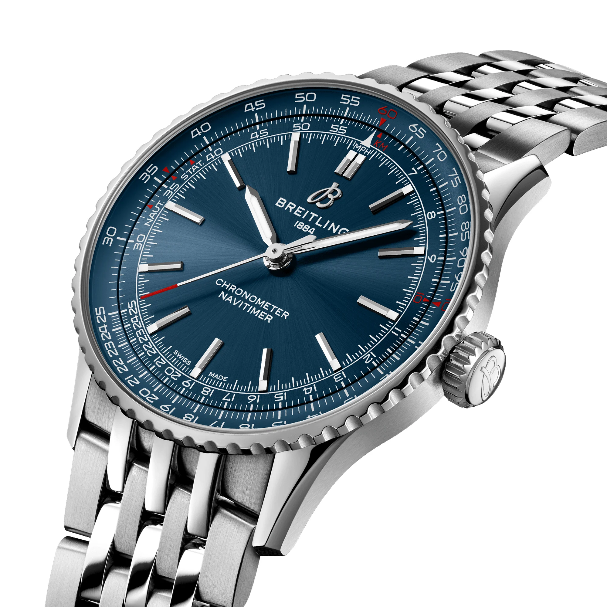 Navitimer 41mm Blue Dial Men's Automatic Bracelet Watch - Image 2