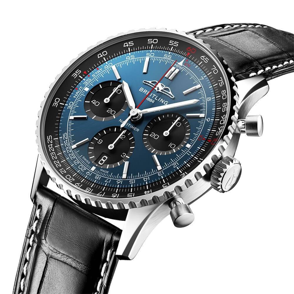 Navitimer 41mm Blue/Black Dial Men's Chronograph Watch - Image 2