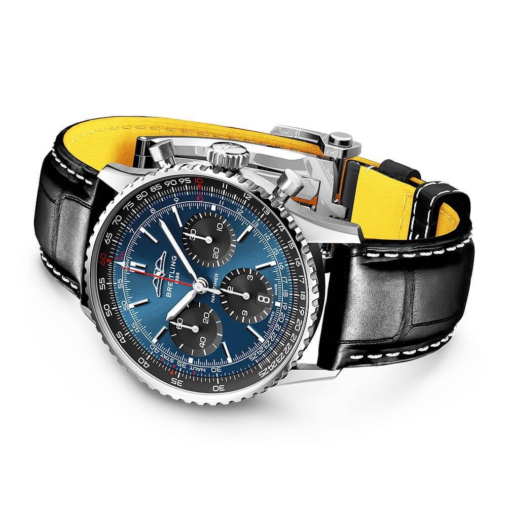 Navitimer 41mm Blue/Black Dial Men's Chronograph Watch - Image 3