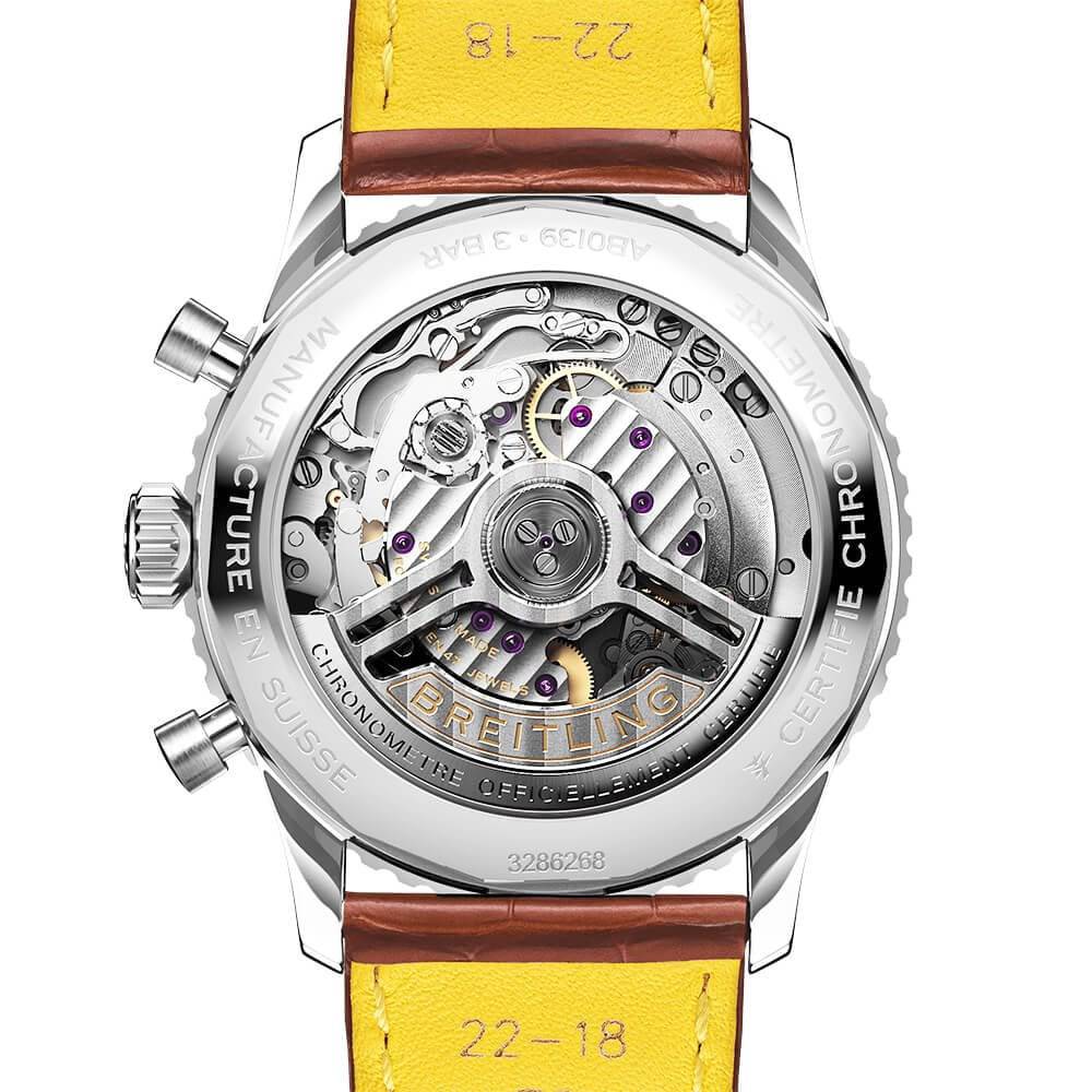 Navitimer 41mm Silver/Gold Dial Men's Chronograph Watch - Image 4
