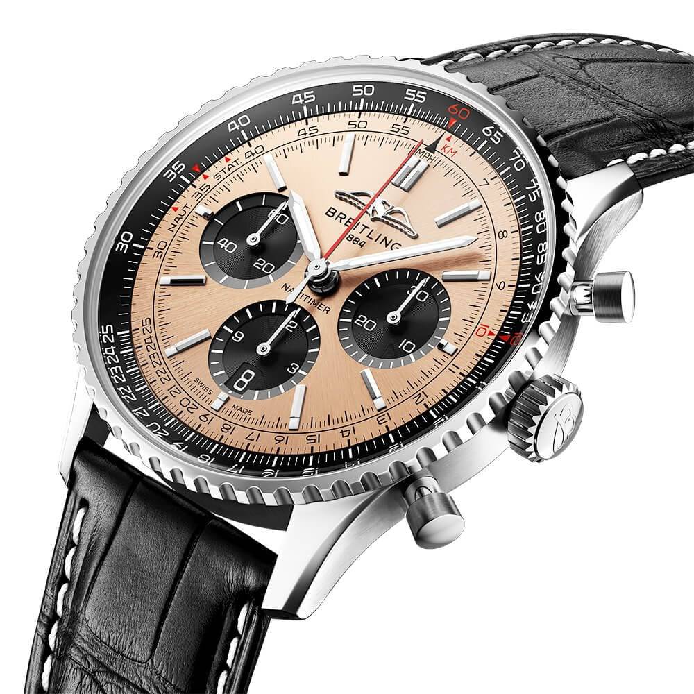 Navitimer 43mm Copper/Black Dial Men's Chronograph Watch - Image 2