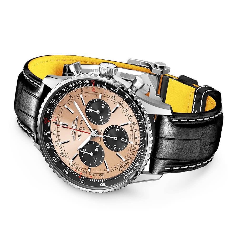 Navitimer 43mm Copper/Black Dial Men's Chronograph Watch - Image 4