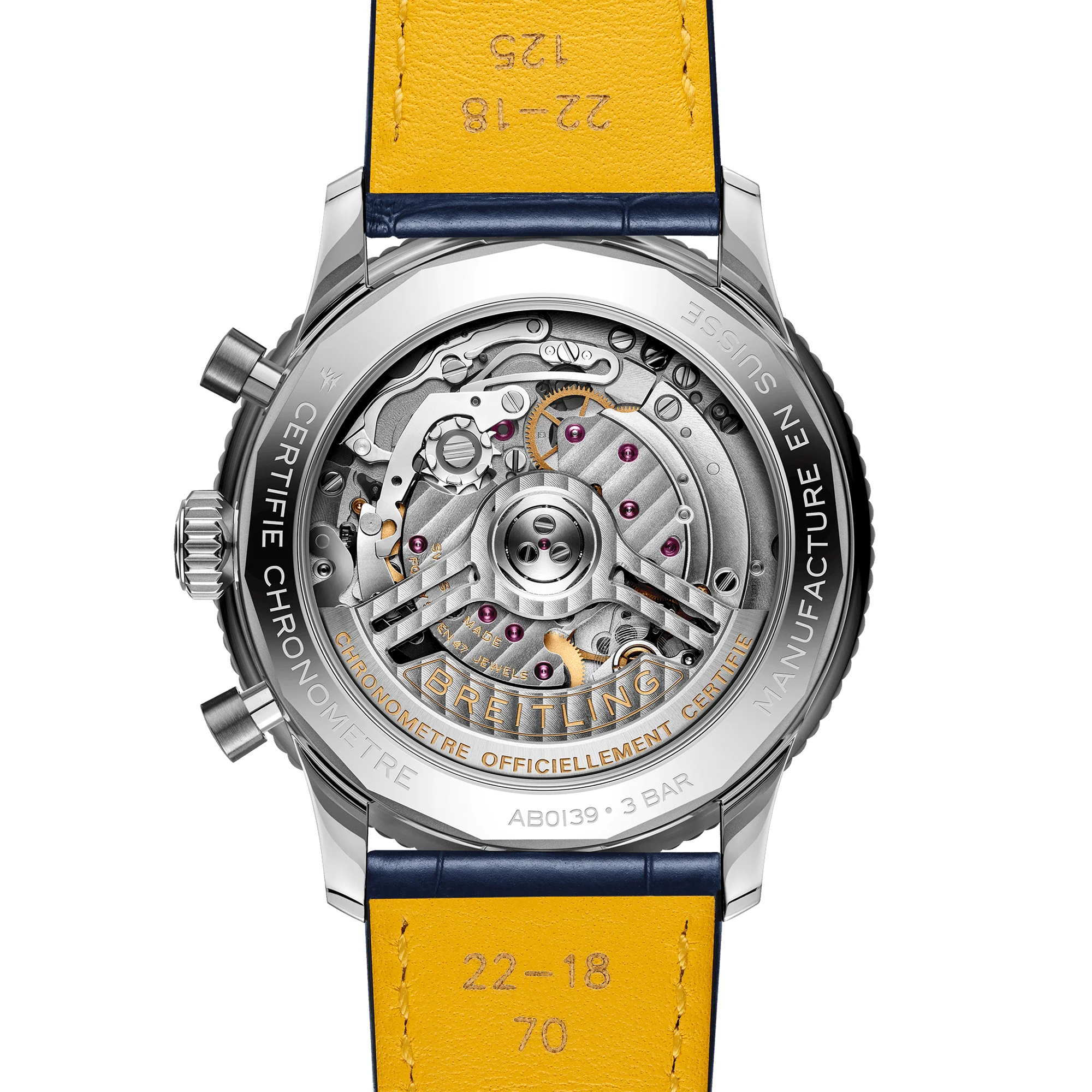 Navitimer Chronograph 41mm Blue Dial Diamond Bezel Watch - Image 3