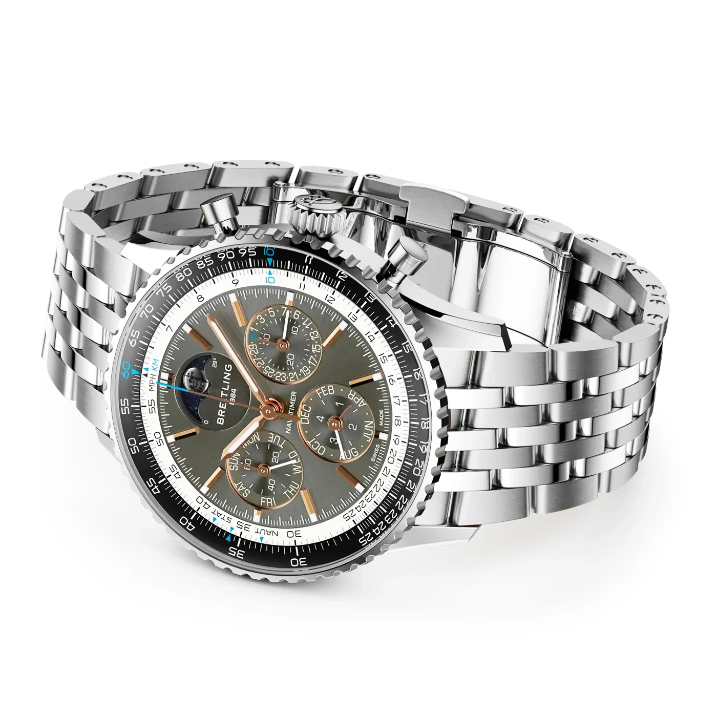 Navitimer B19 Perpetual Calendar 43mm Anthracite Dial Watch - Image 3