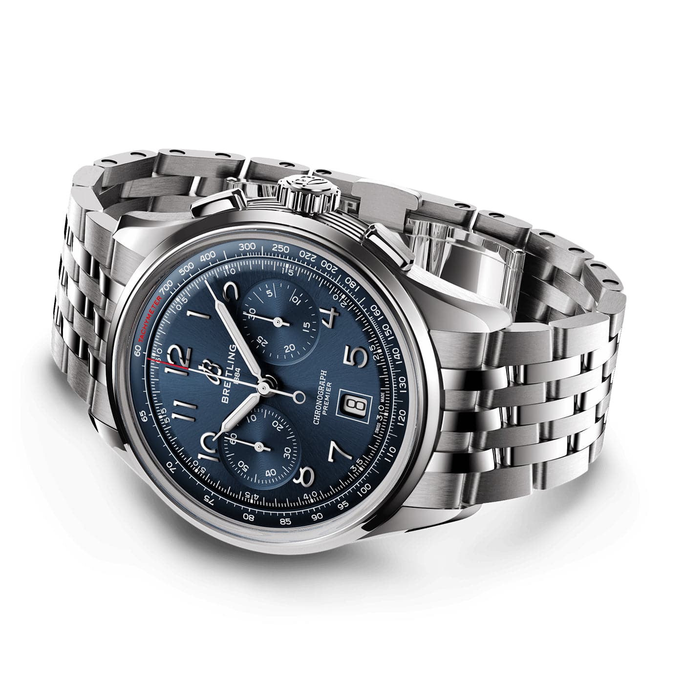 Premier B01 42mm Blue Sunray Dial Automatic Chronograph Watch - Image 3