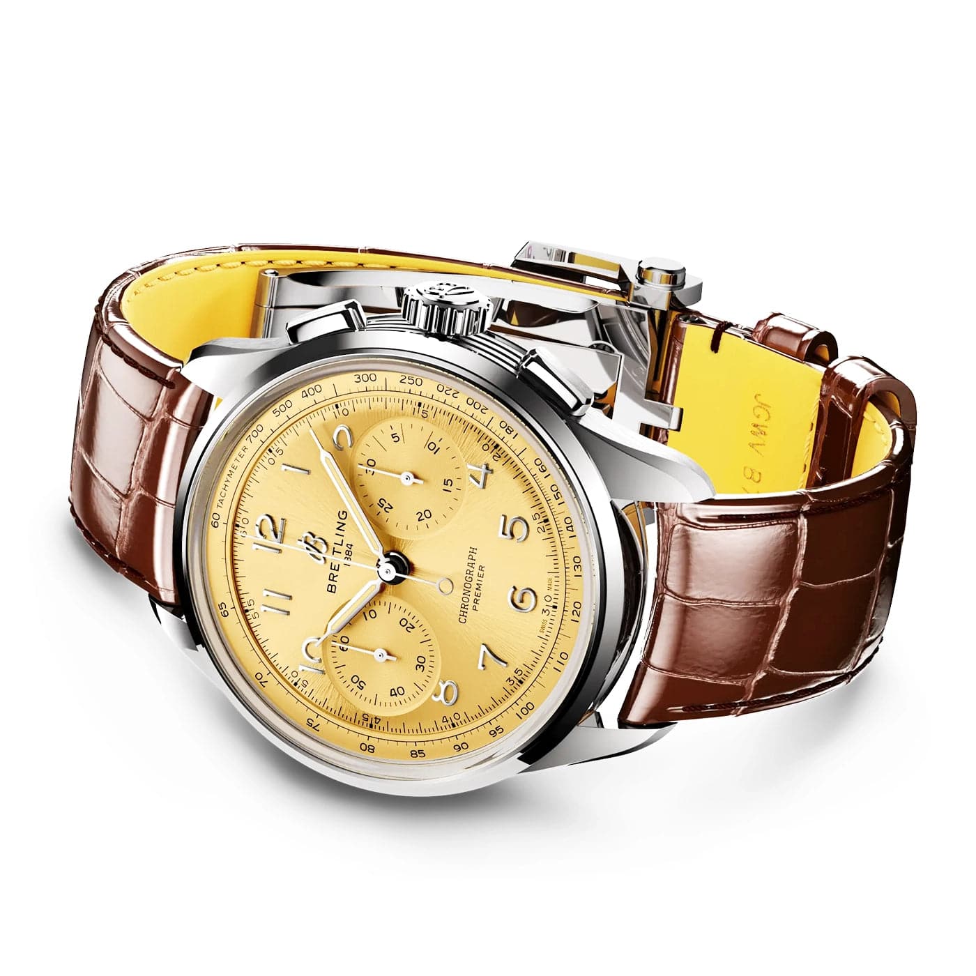 Premier B09 42mm Golden Dial Men's Automatic Chronograph Watch - Image 2