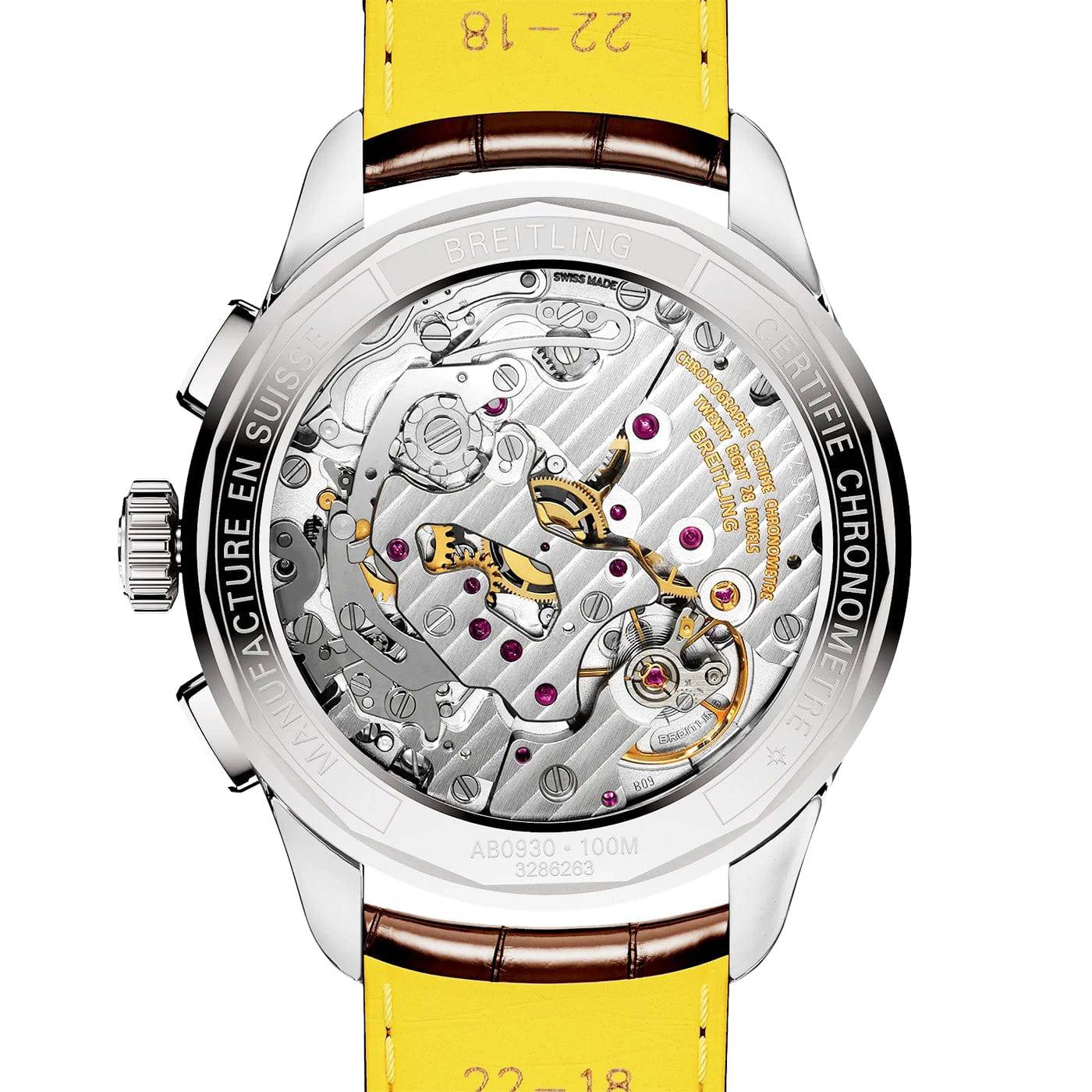 Premier B09 42mm Golden Dial Men's Automatic Chronograph Watch - Image 3