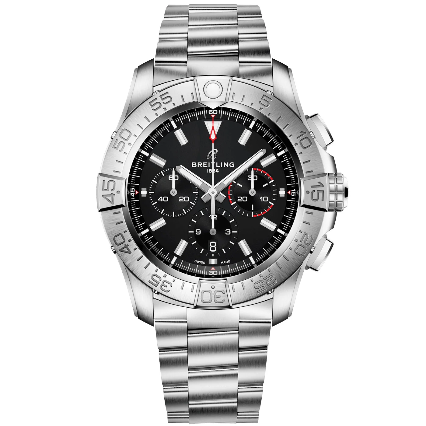 Super Avenger Chronograph 46mm Titanium Black Dial Bracelet Watch - Image 3