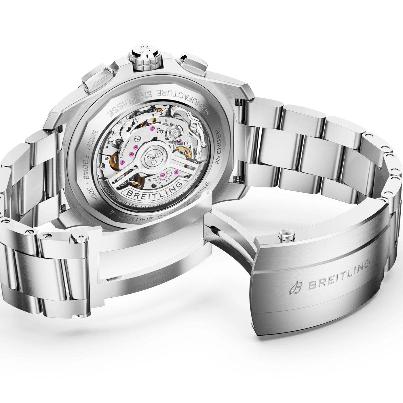 Super Avenger Chronograph 46mm Titanium Black Dial Bracelet Watch - Image 4