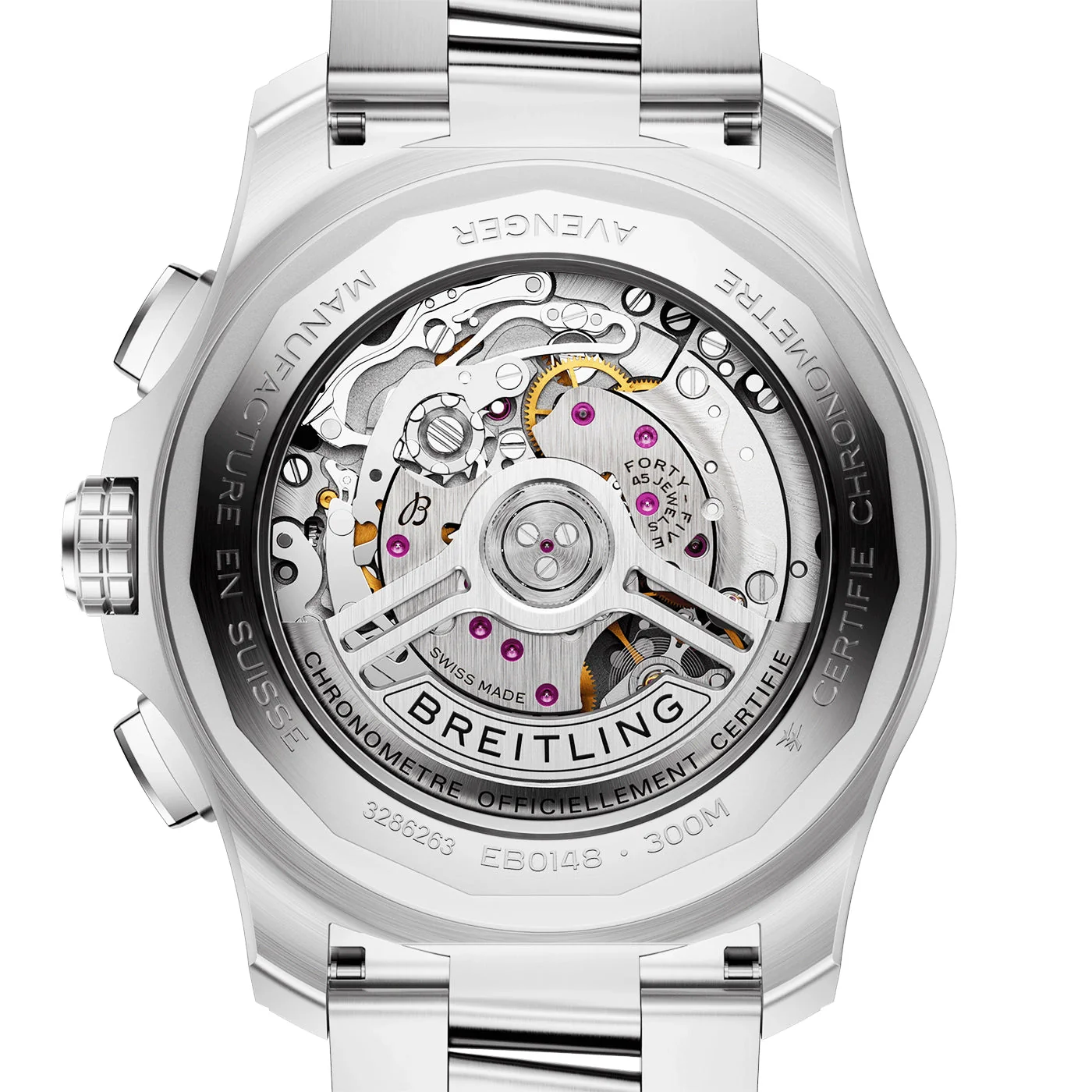 Super Avenger Chronograph 46mm Titanium Black Dial Bracelet Watch - Image 6