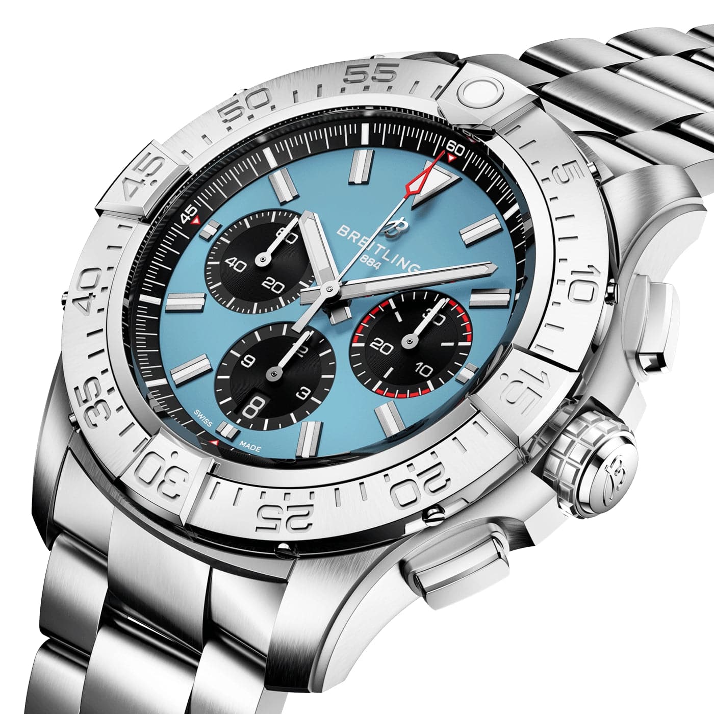 Super Avenger Chronograph 46mm Titanium Blue Dial Bracelet Watch - Image 2