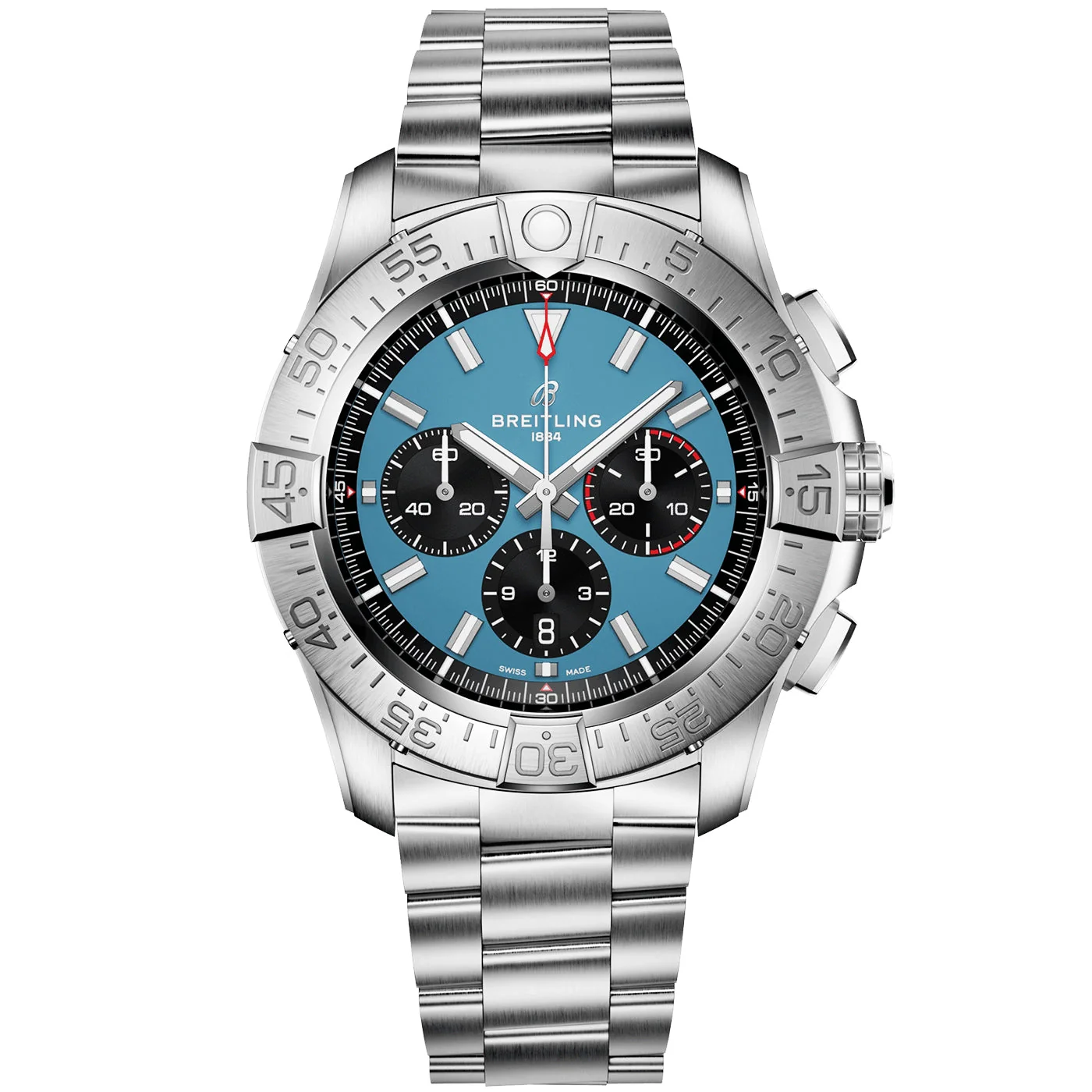 Super Avenger Chronograph 46mm Titanium Blue Dial Bracelet Watch - Image 3
