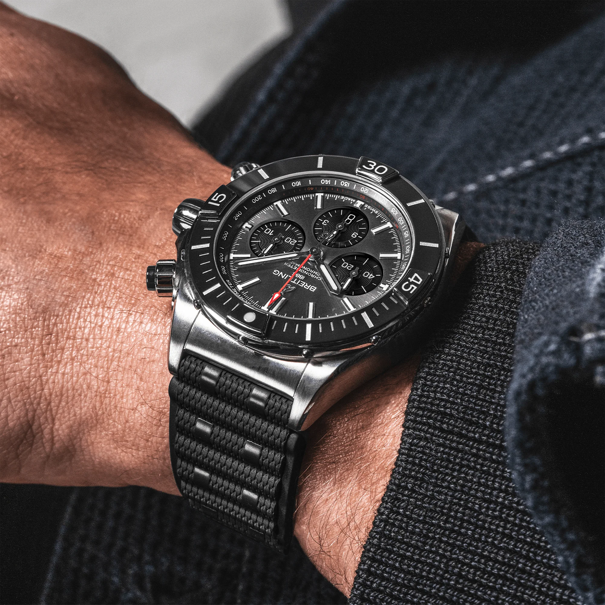 Super Chronomat 44mm Anthracite/Black Dial Men's Automatic Watch - Image 5