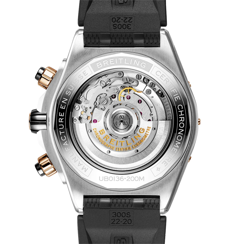 Super Chronomat 44mm Two-Tone Black Dial & Ceramic Bezel Men's Strap Watch - Image 7