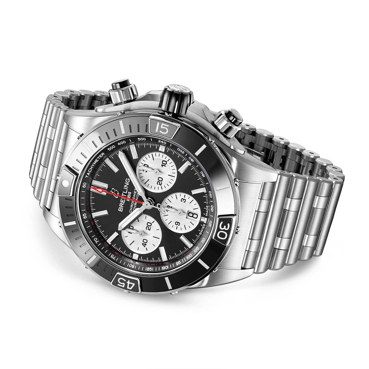 Super Chronomat 44mm Black Dial & Ceramic Bezel Men's Automatic Watch - Image 3