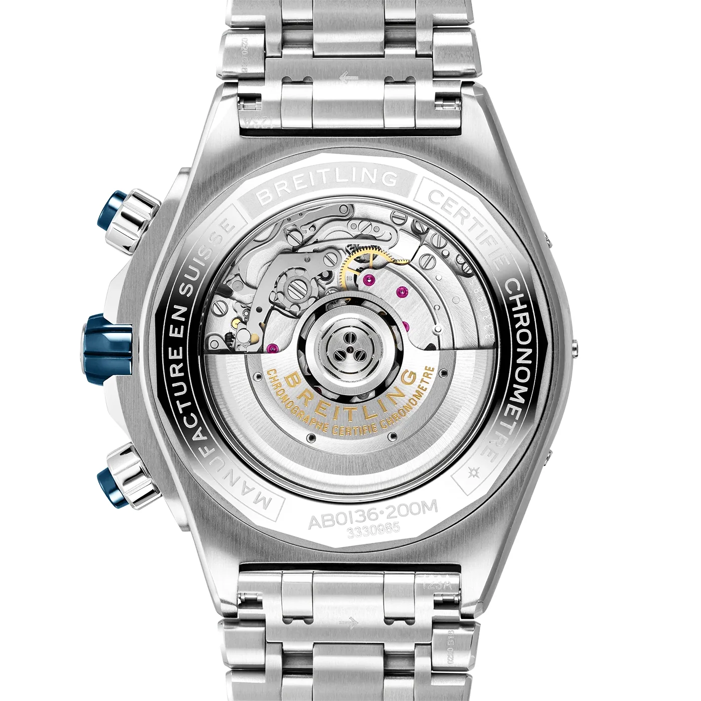 Super Chronomat 44mm Blue Dial & Ceramic Bezel Bracelet Watch - Image 4