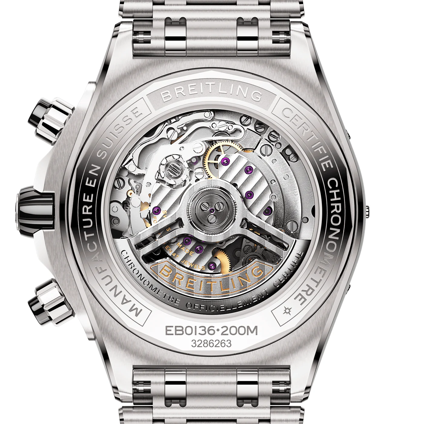 Super Chronomat Titanium 44mm Anthracite/Black Dial Bracelet Watch - Image 3